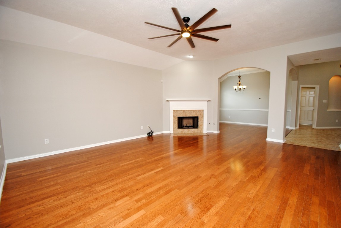 13409 Garden Spring Court Rosharon, TX 77583 - Photo 8 of 38 Large Family Room with Fireplace