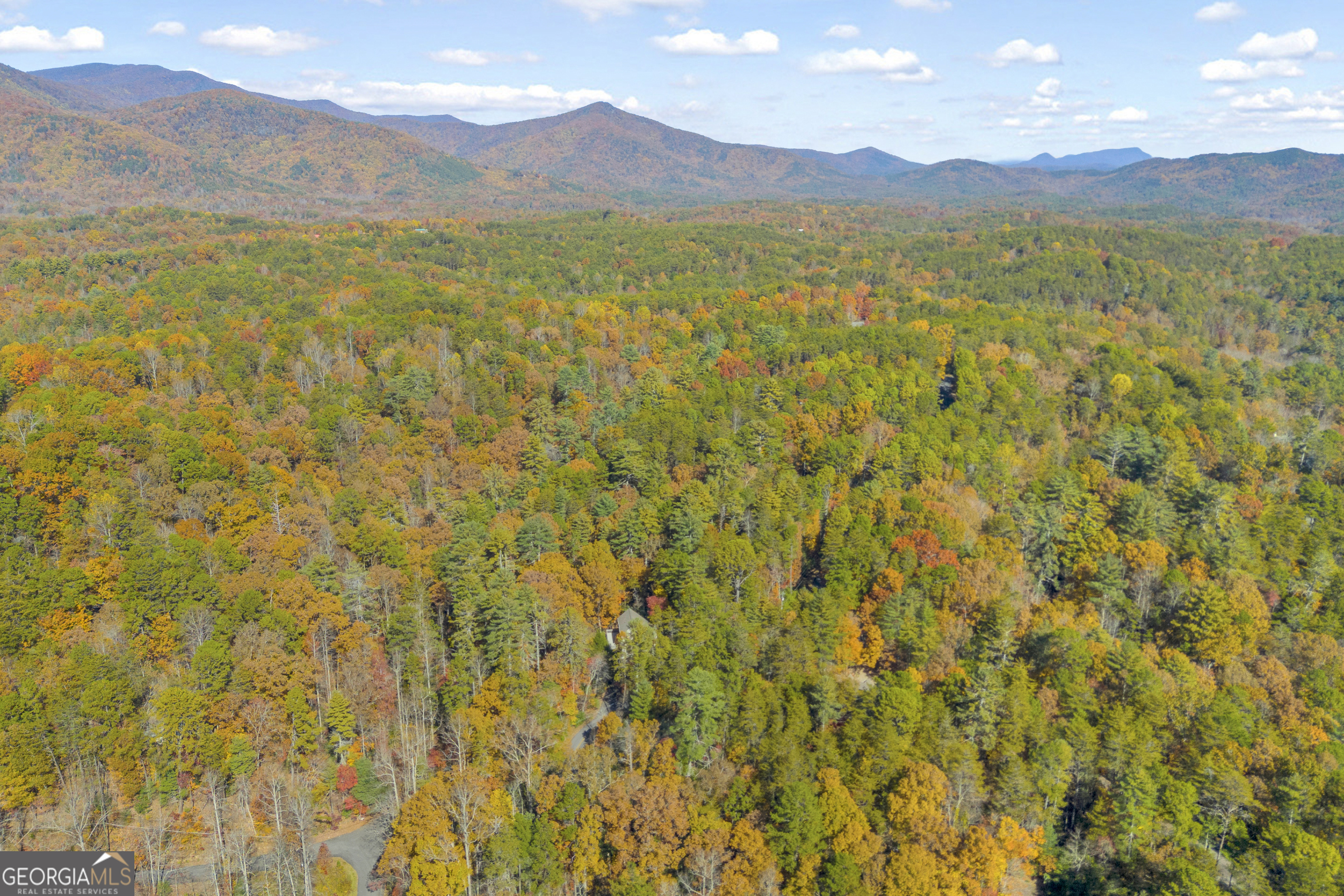 222 Blue Ridge Drive Sautee Nacoochee, GA 30571 - Photo 100 of 106 a view of a lush green hillside and a houses