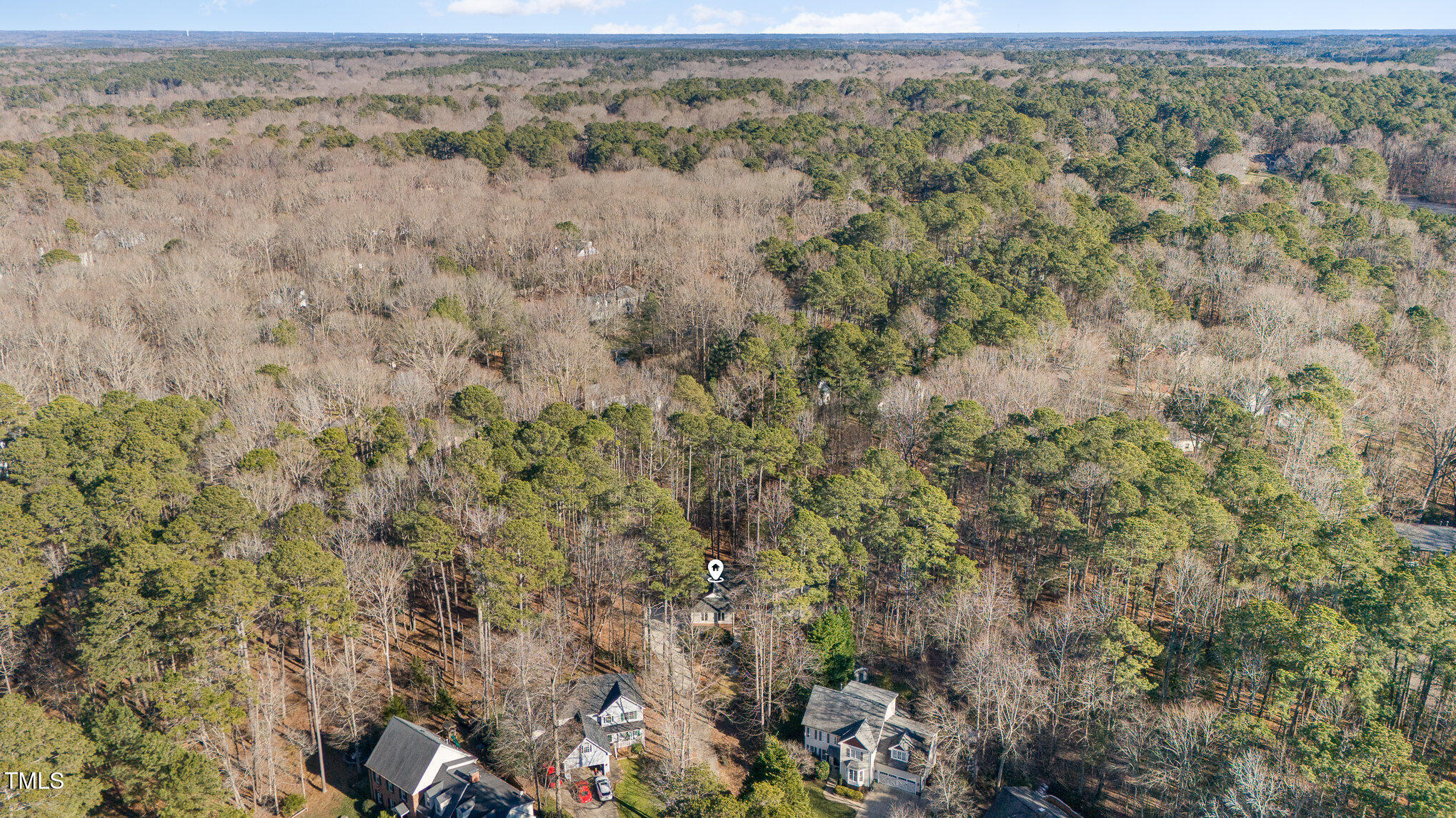 816 Oxgate Circle Raleigh, NC 27615 - Photo 32 of 40 a view of a dry yard with trees