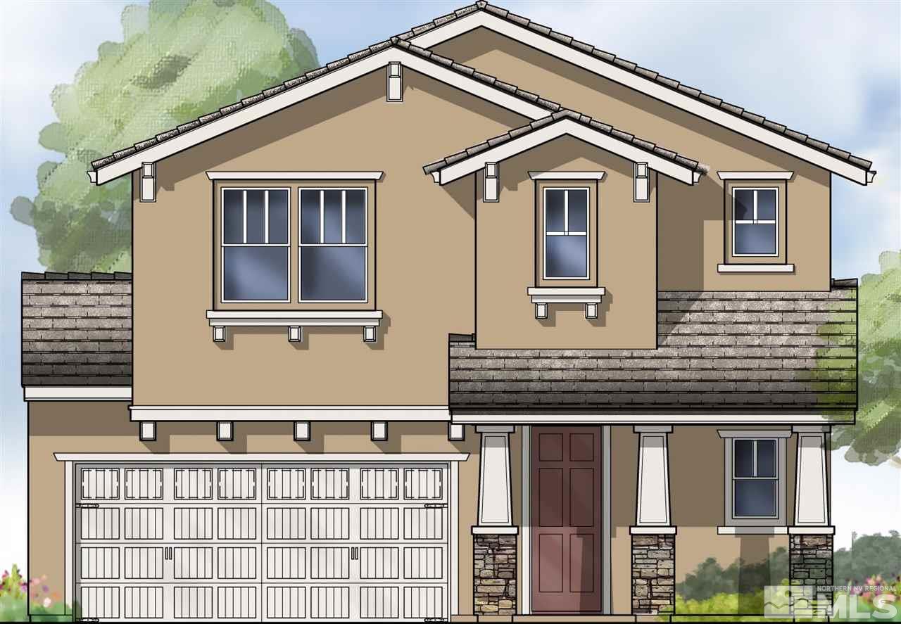 a front view of a house