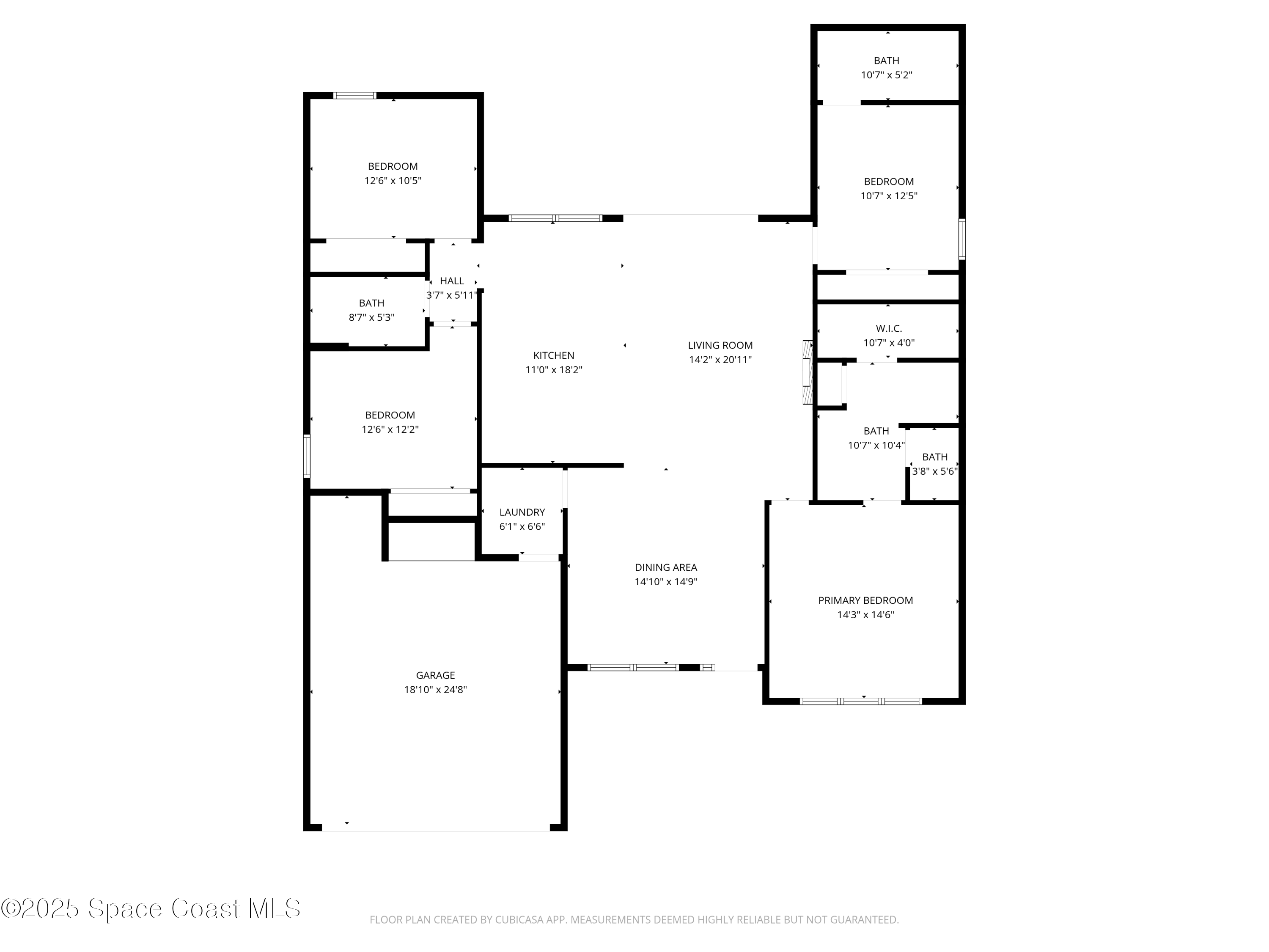 434 Flagler Road Southeast Palm Bay, FL 32909 - Photo 36 of 36 a picture of floor plan