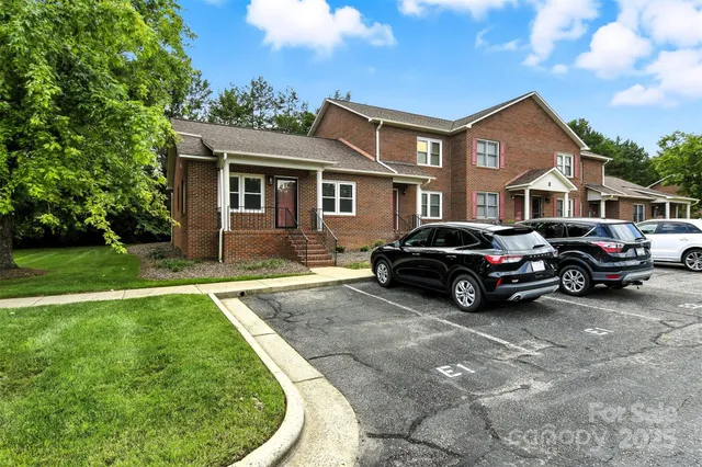 a house view with a garden space
