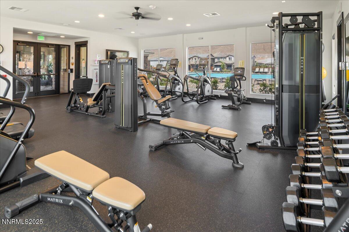 9324 Astaya Drive Reno, NV 89521 - Photo 54 of 63 a view of a room with gym equipment