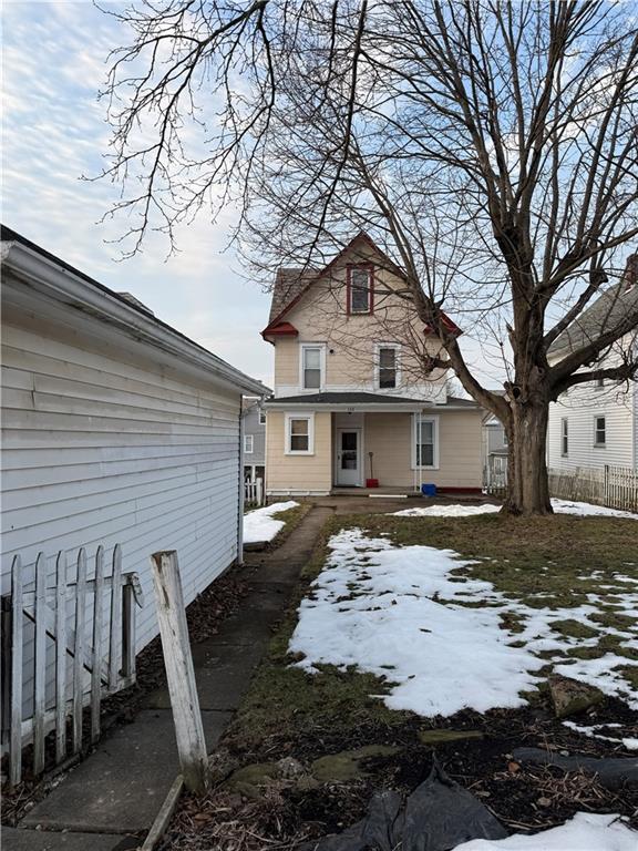 115 Lyon Avenue Butler, PA 16001 - Photo 29 of 32 a view of a house with a yard covered in snow