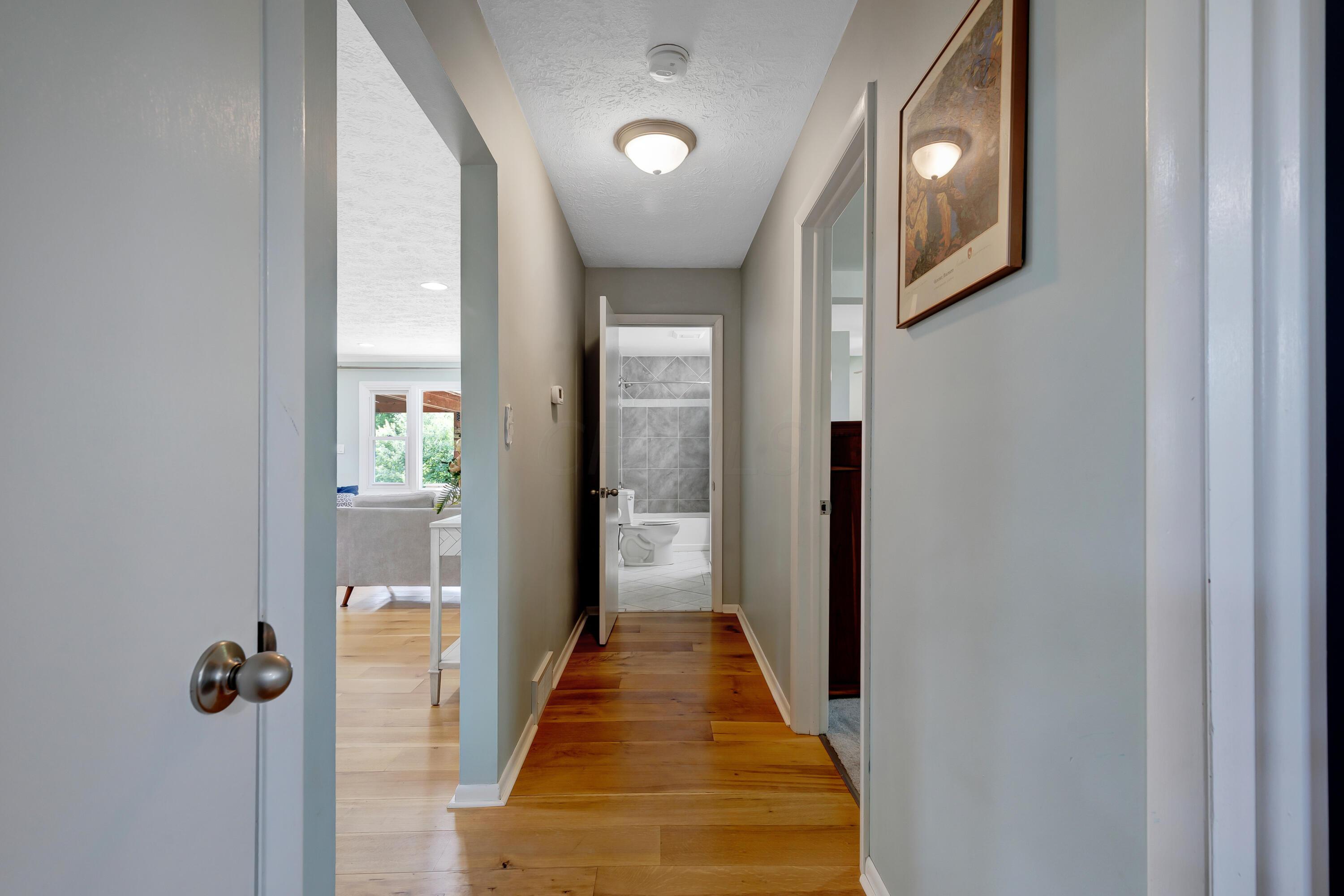 3324 Sunbury Road Galena, OH 43021 - Photo 17 of 56 • 14’11 x 3’8 • New White Oak Flooring ~ 2014/2015 • Sage Painted Walls • Hall Closet