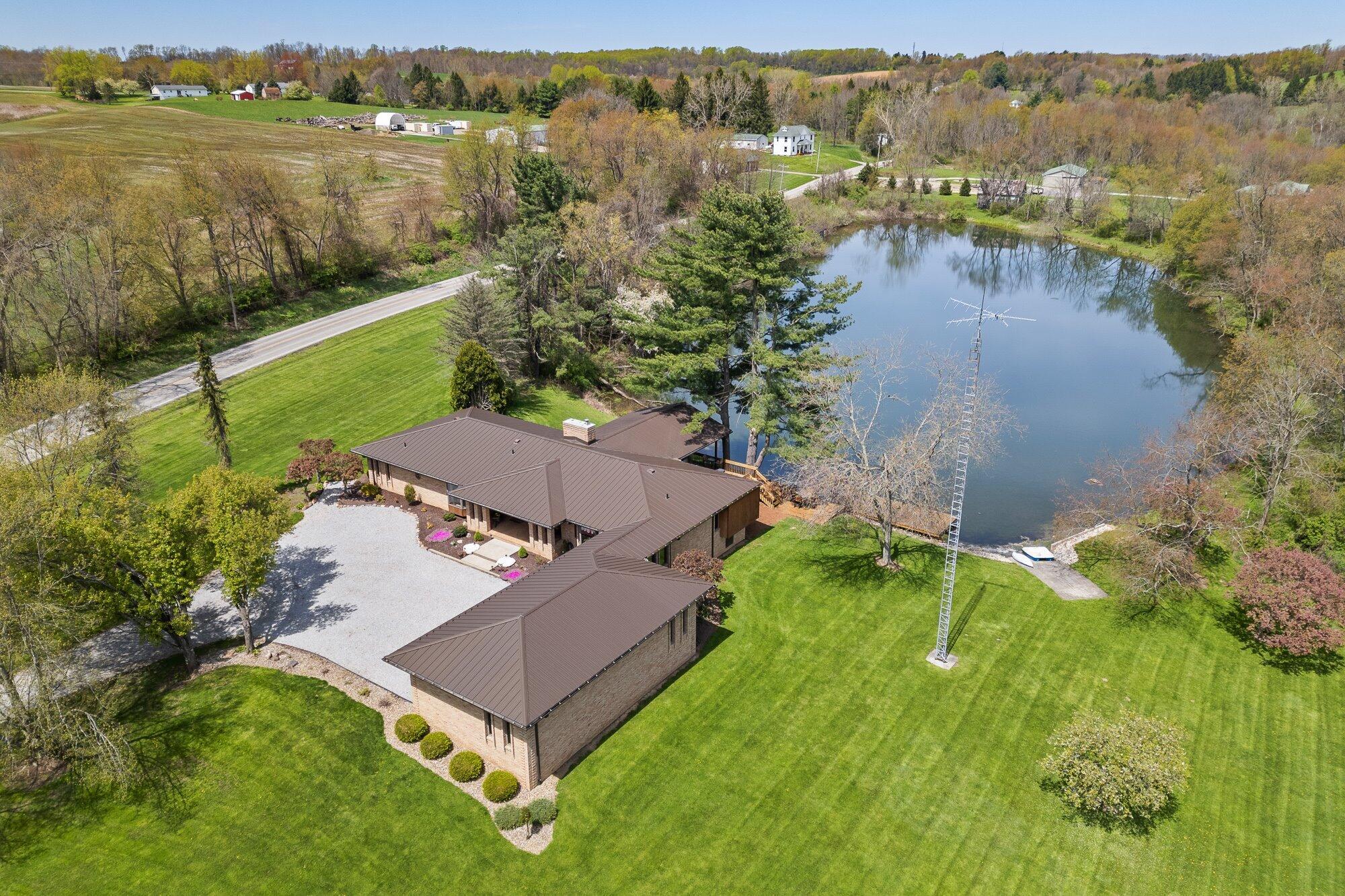 1225 Pleasant Valley Road Mansfield, OH 44903 - Photo 1 of 96 01-aer-house-pond