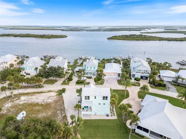 a view of a city with an ocean view