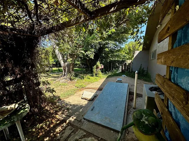 a view of an outdoor space with a patio