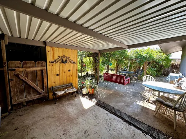 a view of outdoor seating