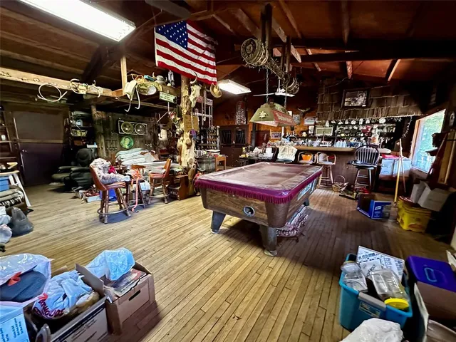 a outdoor space with lots of furniture