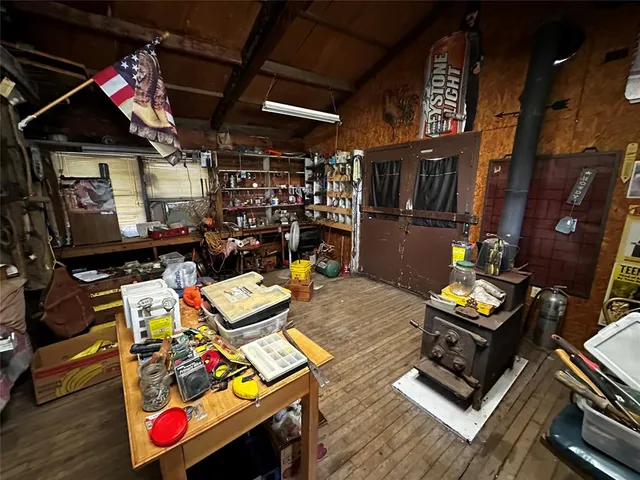 a view of a couch in front of retail shop