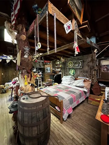 a view of a chairs and table in a patio