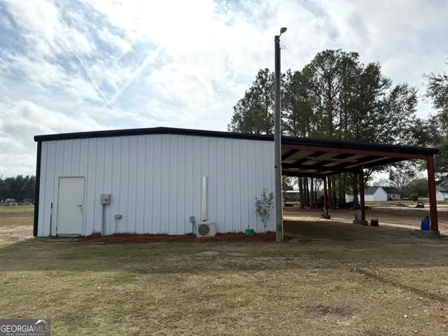 a backyard of a house