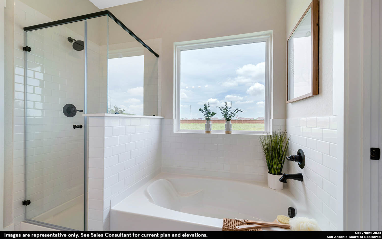 408 Jills Path Seguin, TX 78155 - Photo 20 of 25 a bathroom with a tub and shower