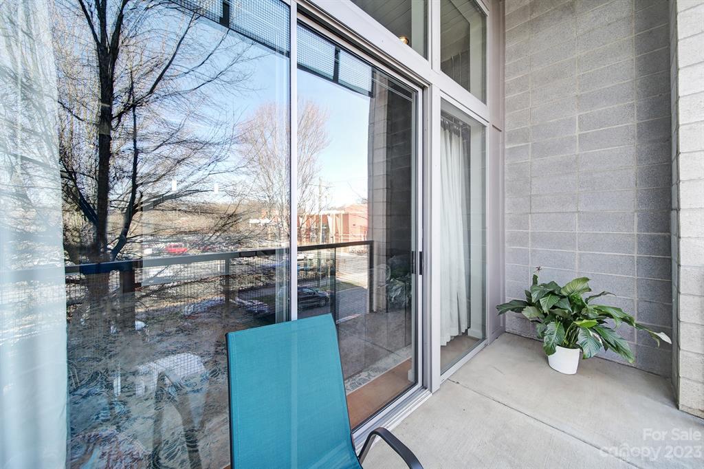 2116 McClintock Road, Unit 122 Charlotte, NC 28205 - Photo 19 of 27 a view of balcony with potted plant