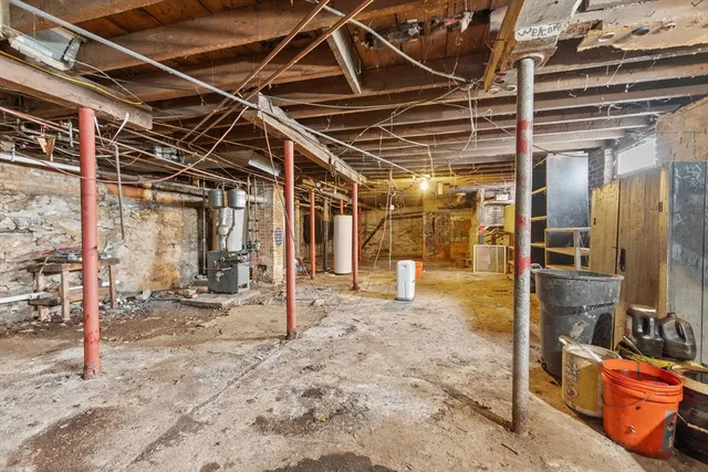 a view of a storage room