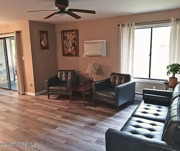 a living room with furniture and a couch