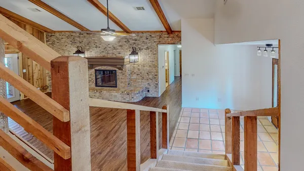 a view of entryway with a front door