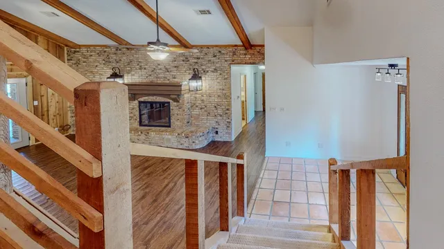 a view of entryway with a front door