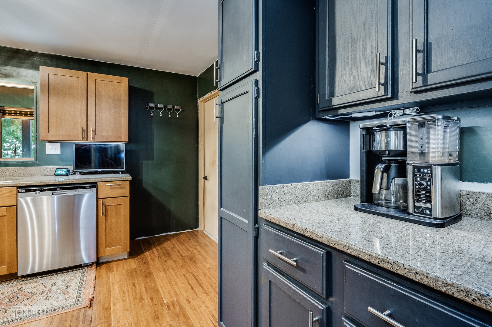 3494 Howlett Road Paw Paw, IL 61353 - Photo 12 of 47 a kitchen with granite countertop a refrigerator and a sink