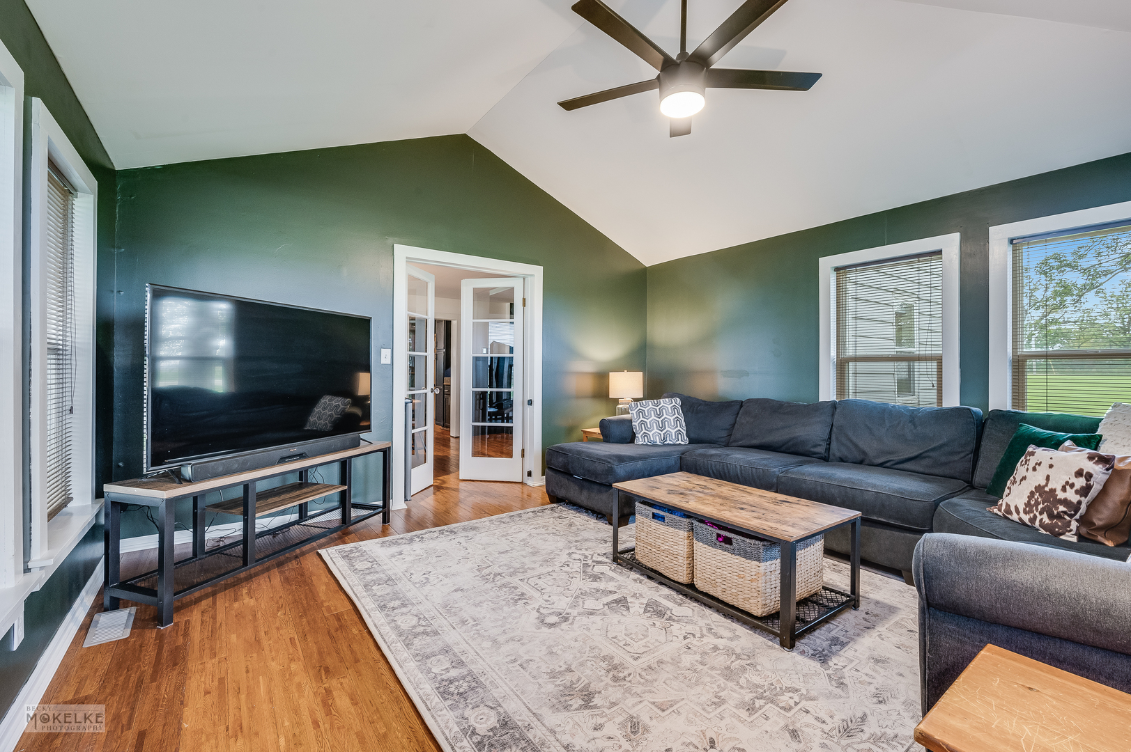3494 Howlett Road Paw Paw, IL 61353 - Photo 5 of 47 a living room with furniture and a flat screen tv