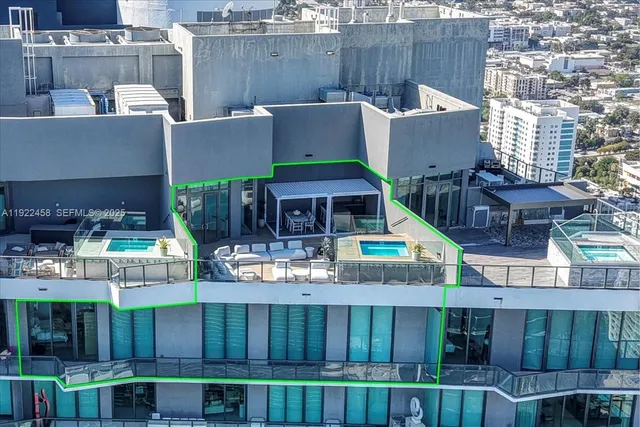 a view of a cafe with sitting area