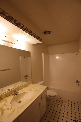 a bathroom with a sink a toilet and a shower