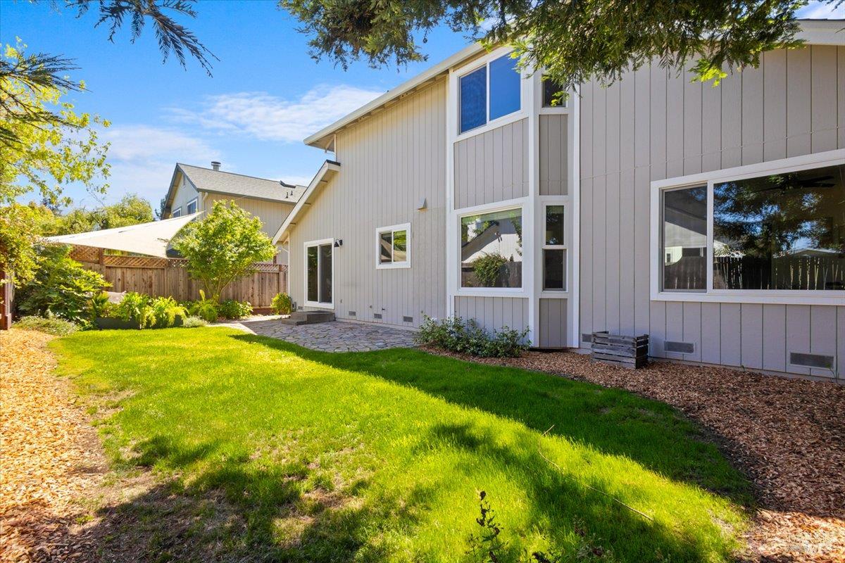 1194 Halyard Drive Santa Rosa, CA 95401 - Photo 37 of 50 Outdoor space designed for gathering, recreation, and enjoying Sonoma County's beautiful weather.