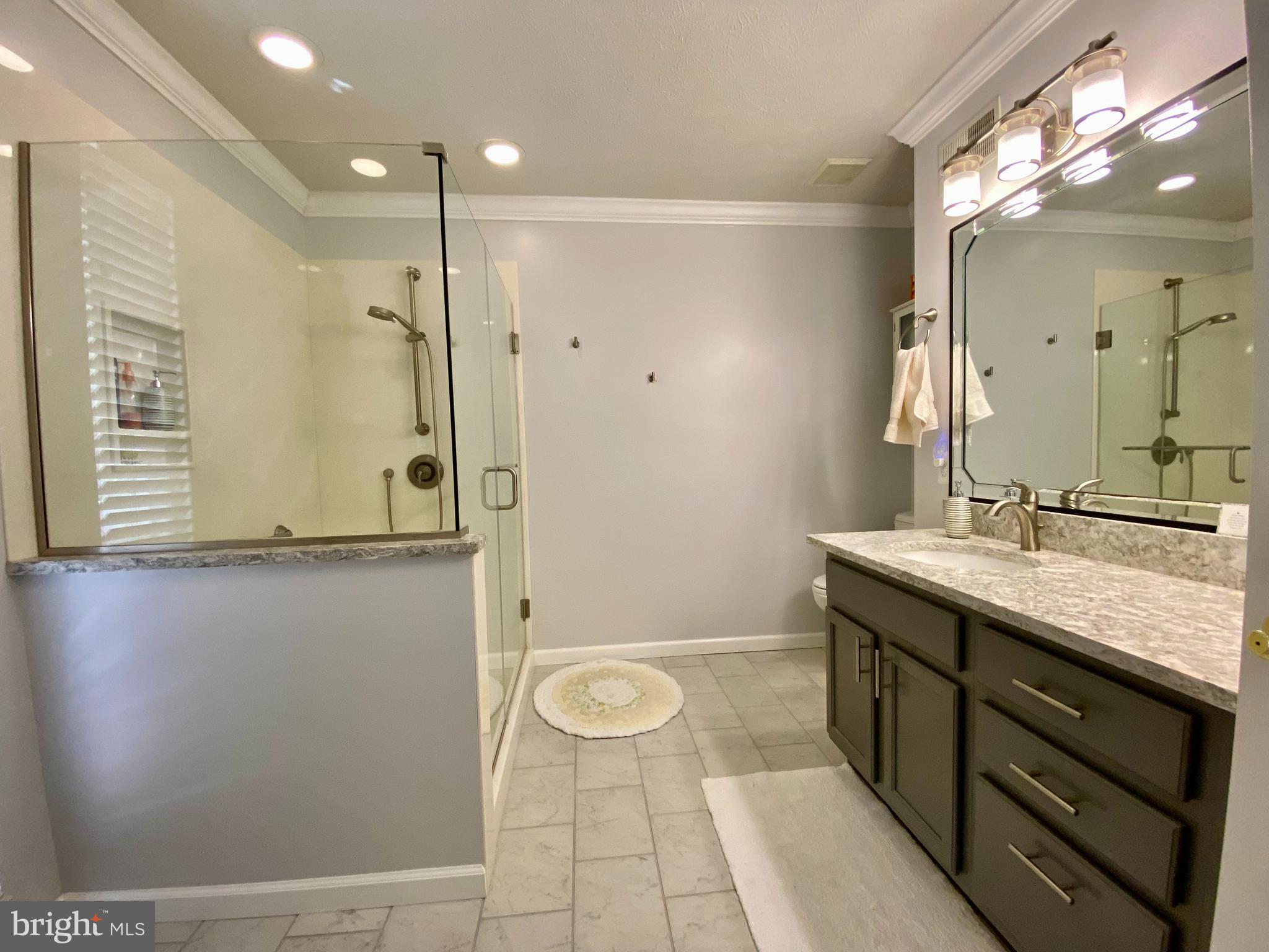 210 Canyon Road Winchester, VA 22602 - Photo 16 of 27 Beautiful En Suite Bathroom with Quartz Countertop