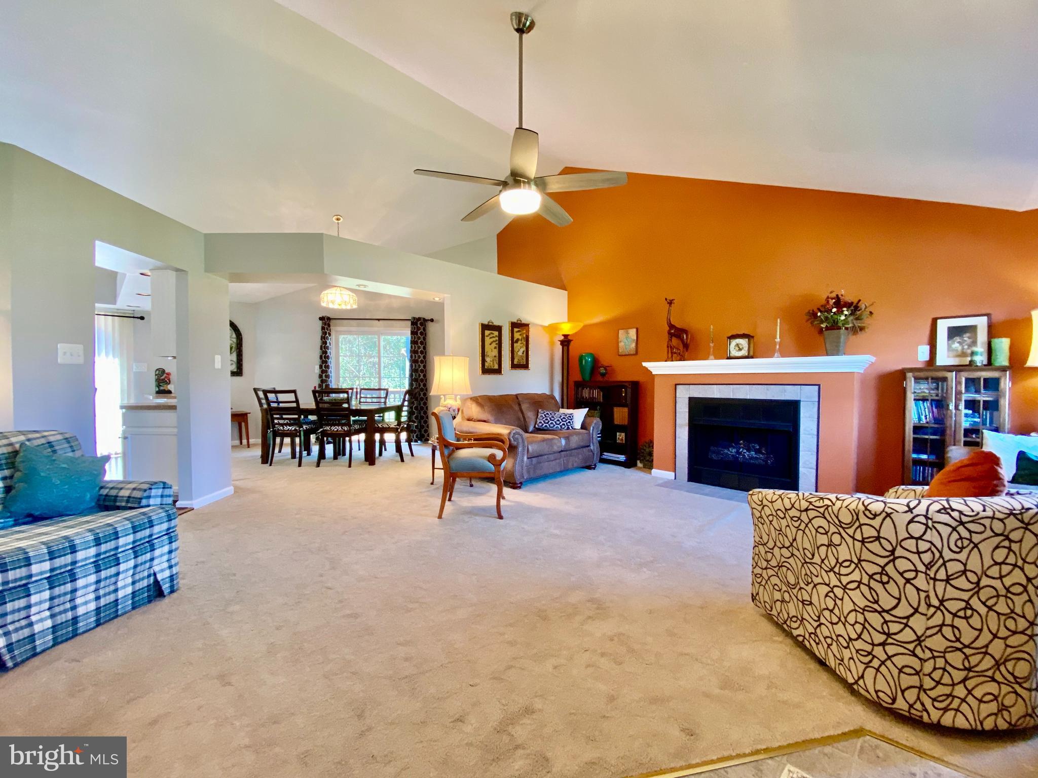210 Canyon Road Winchester, VA 22602 - Photo 9 of 27 Family Room with Vaulted Ceiling and Gas Fireplace