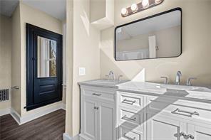 9600 Frankstown Road Pittsburgh, PA 15235 - Photo 14 of 28 a bathroom with a sink vanity and a mirror