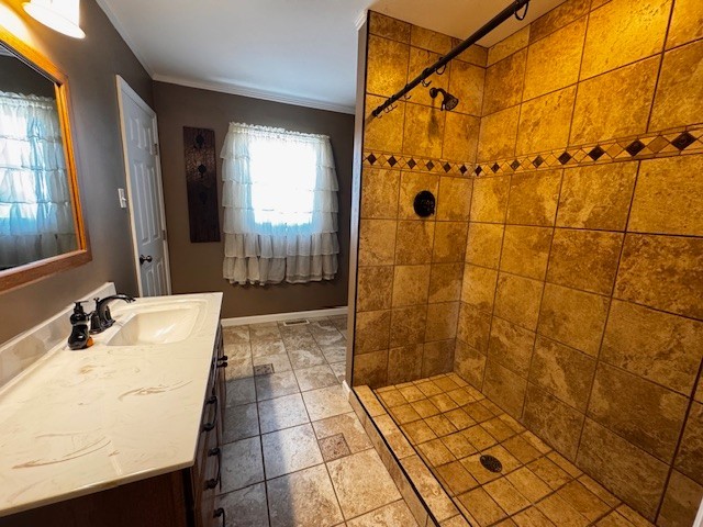 442 Shady Grove Road Flintville, TN 37335 - Photo 16 of 44 a bathroom with a sink shower and a mirror