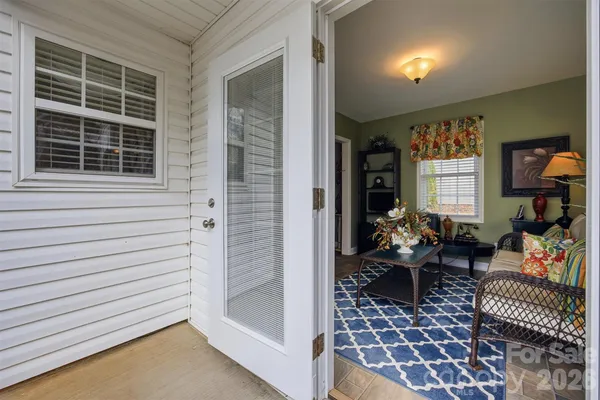 a room with furniture and windows