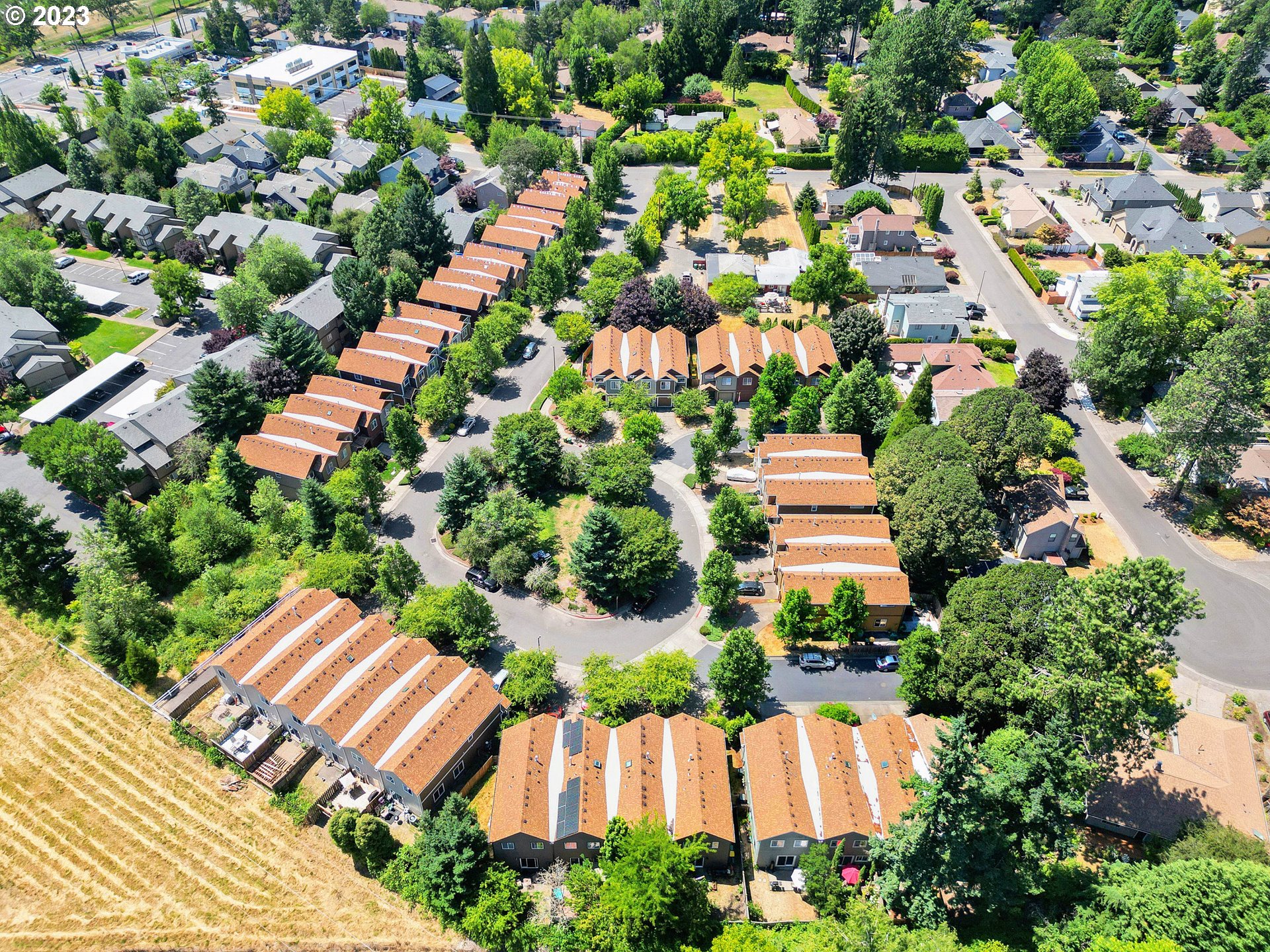 14930 Southwest Conor Circle Beaverton, OR 97006 - Photo 27 of 29 an aerial view of a house with a garden and plants