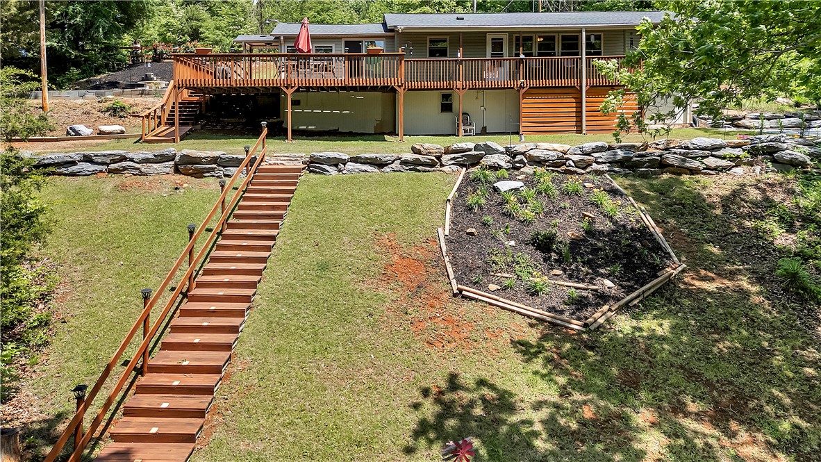 110 Lakeshore Lane Seneca, SC 29678 - Photo 43 of 50 Steps down to dock from back side of home