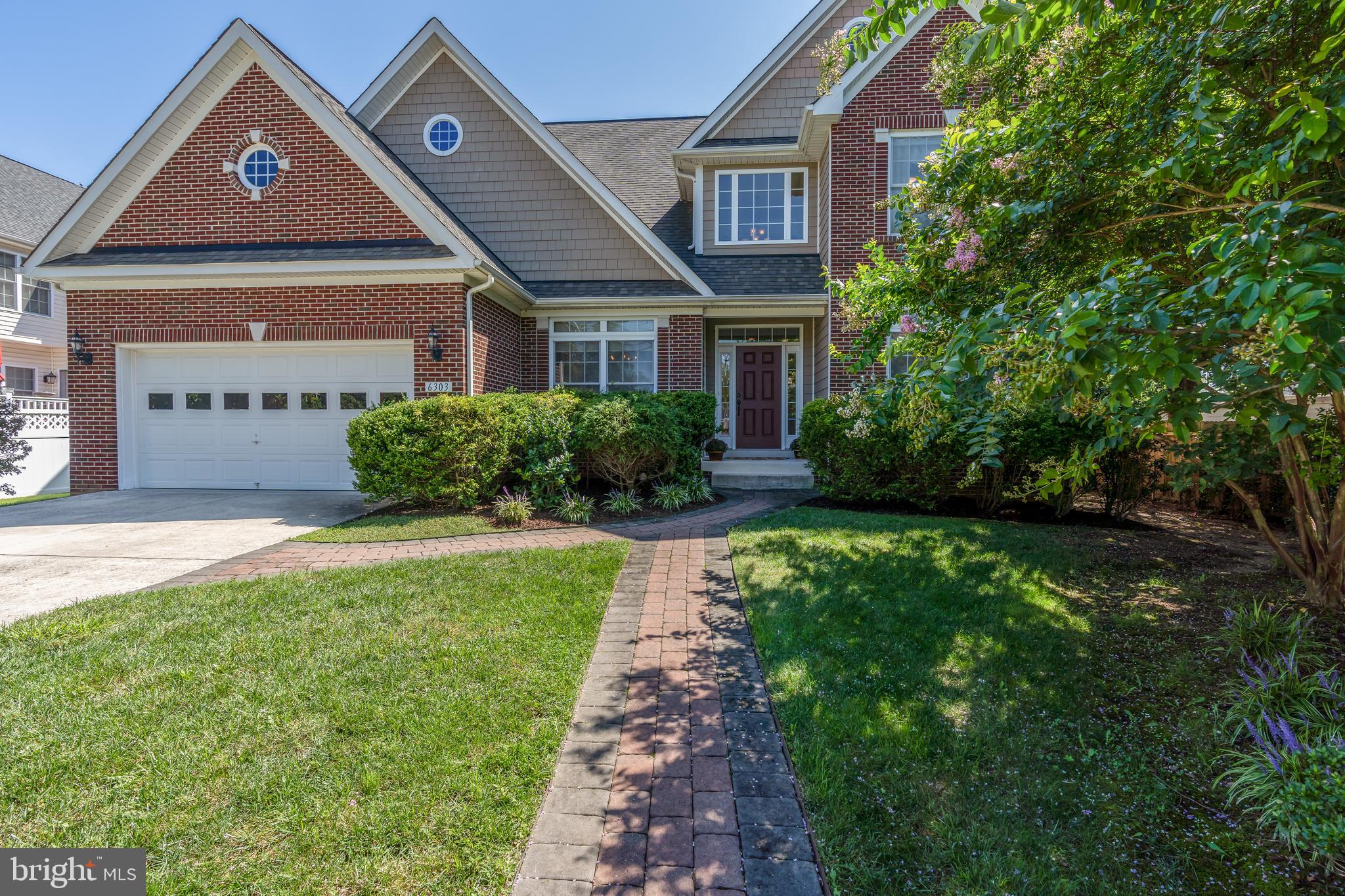 Inviting front lawn.