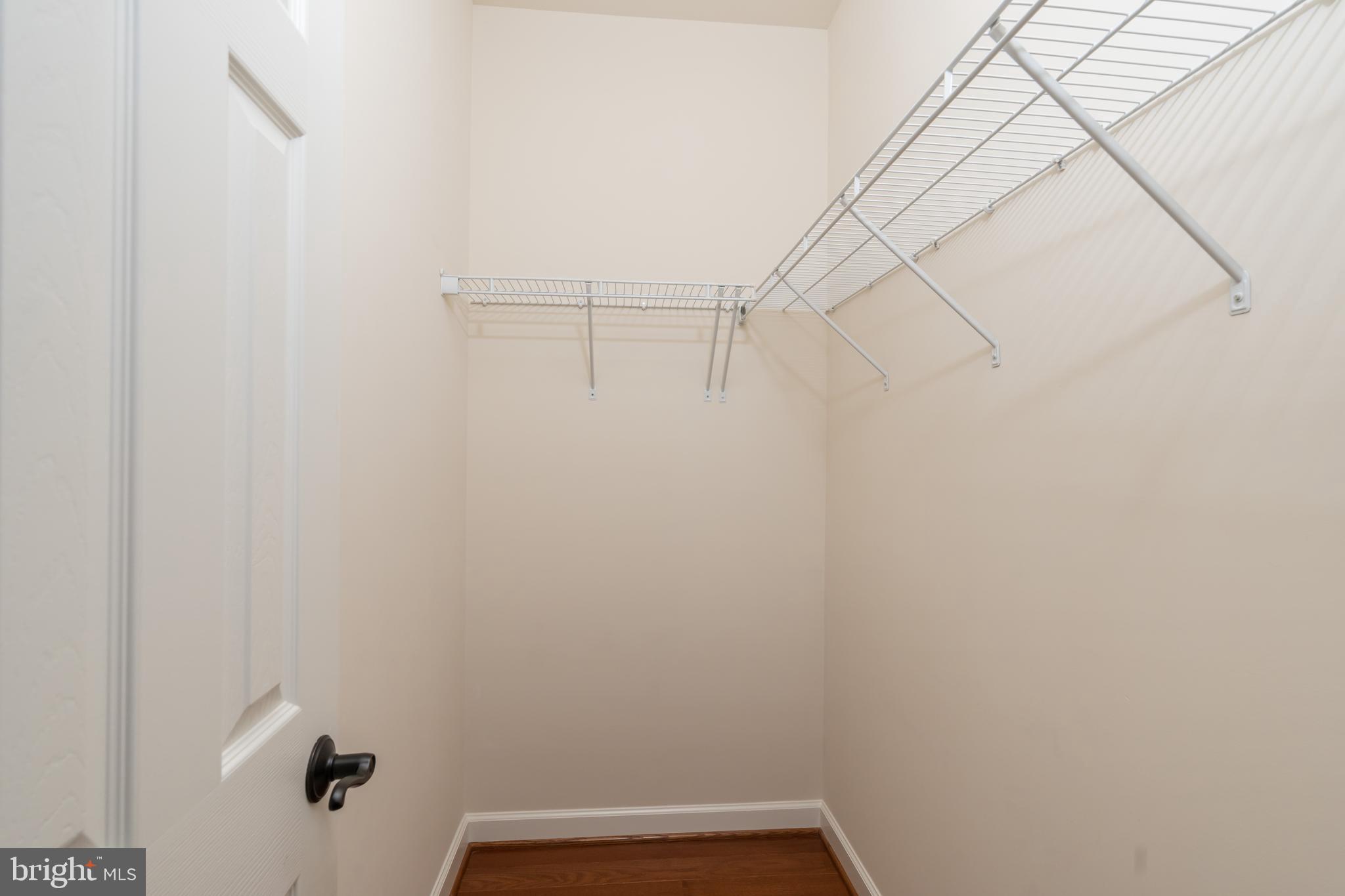 Convenient storage closet for the office.