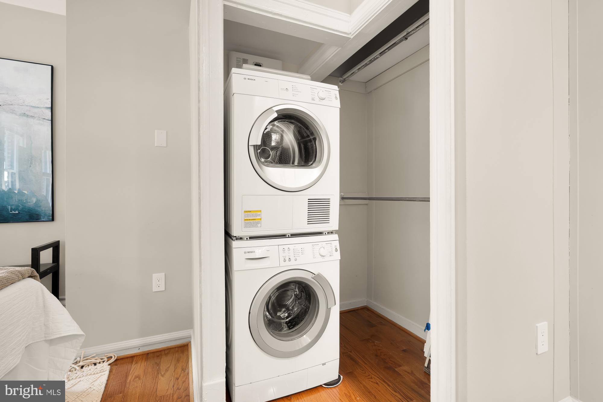 1819 Kenyon Street Northwest Washington, DC 20010 - Photo 67 of 74 Stacked washer/dryer in carriage house