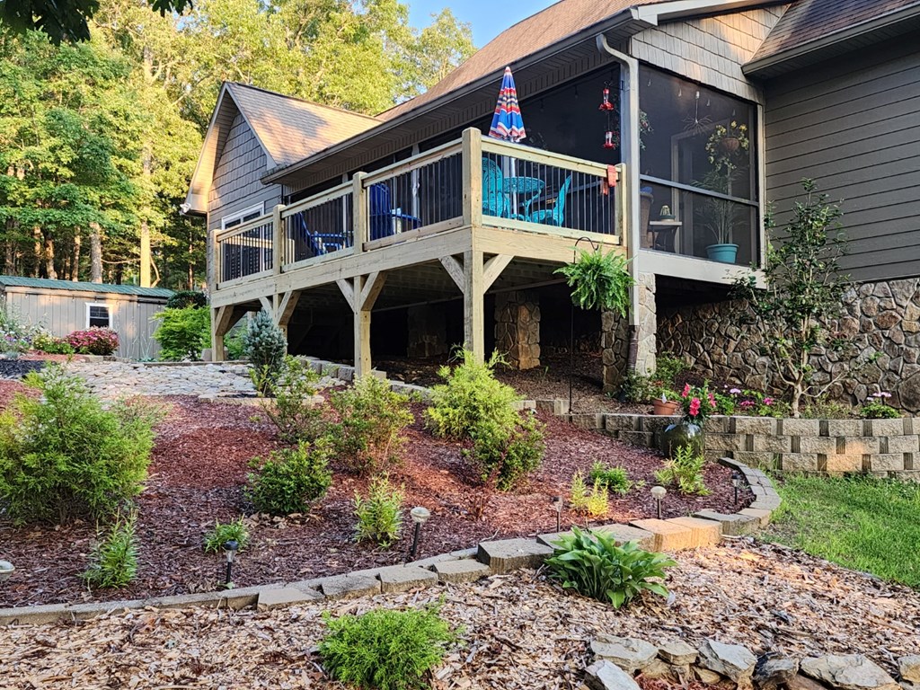 159 Apple Blossom Road Blairsville, GA 30512 - Photo 41 of 56 a front view of a house with a garden
