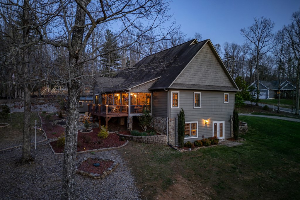 159 Apple Blossom Road Blairsville, GA 30512 - Photo 47 of 56 a front view of a house with garden