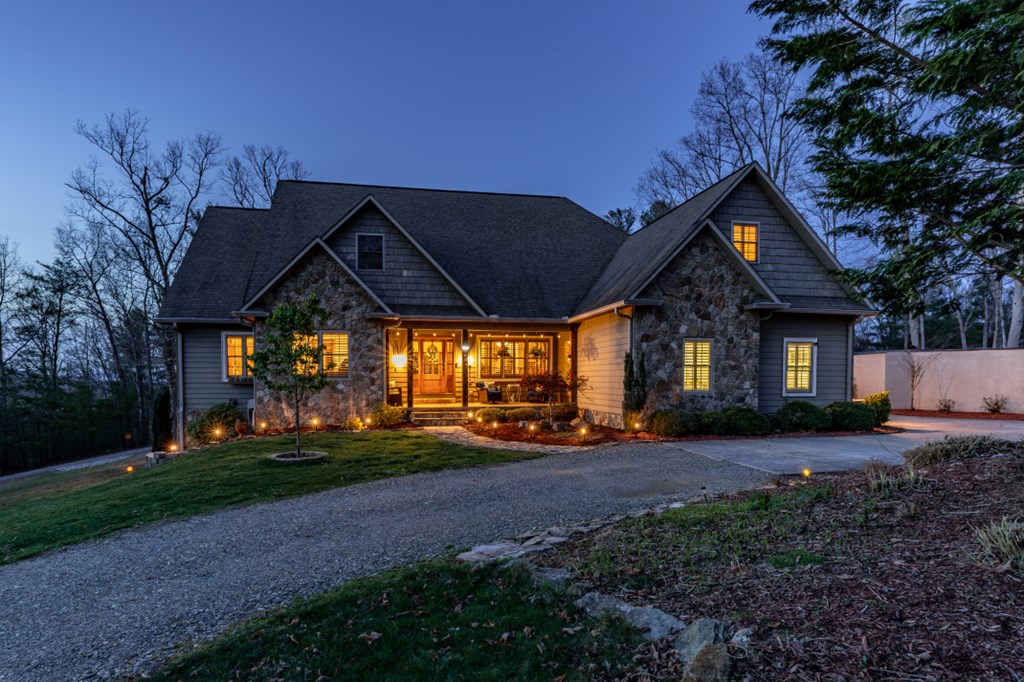 159 Apple Blossom Road Blairsville, GA 30512 - Photo 48 of 56 a front view of a house with a yard