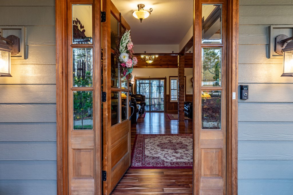 159 Apple Blossom Road Blairsville, GA 30512 - Photo 6 of 56 a view of a glass door door