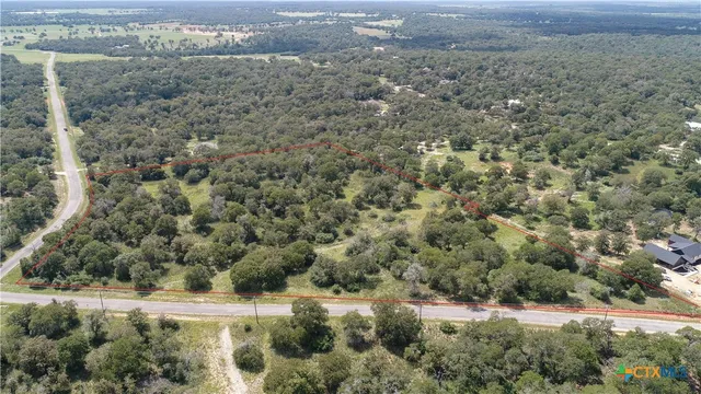 an aerial view of forest