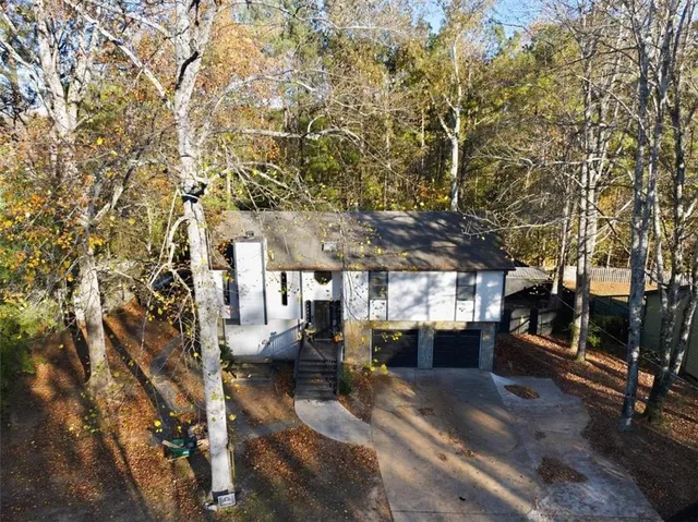 a view of outdoor space with seating area