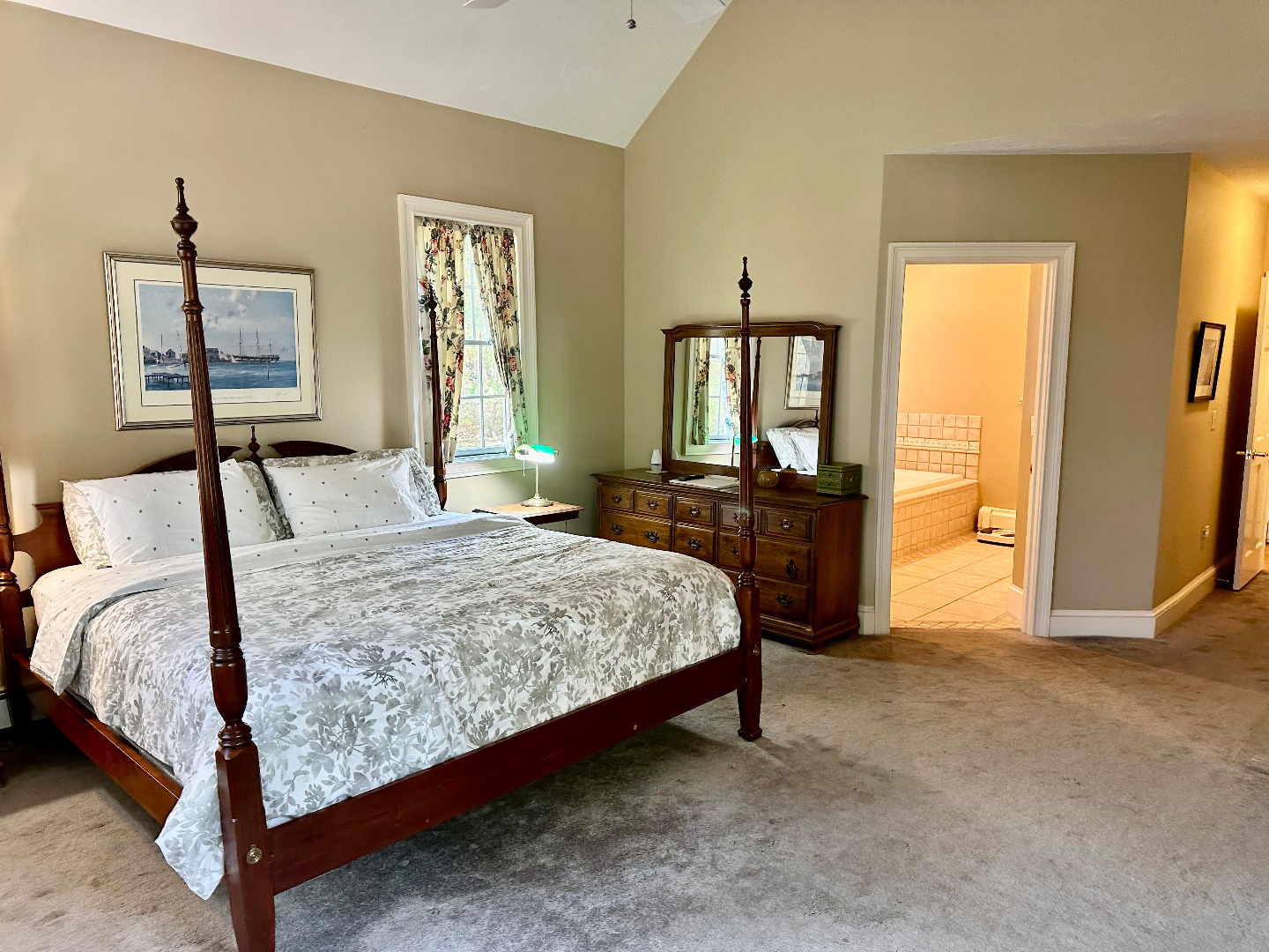 248 Pond Road West Tisbury, MA 02568 - Photo 18 of 34 a bedroom with a large bed and a window