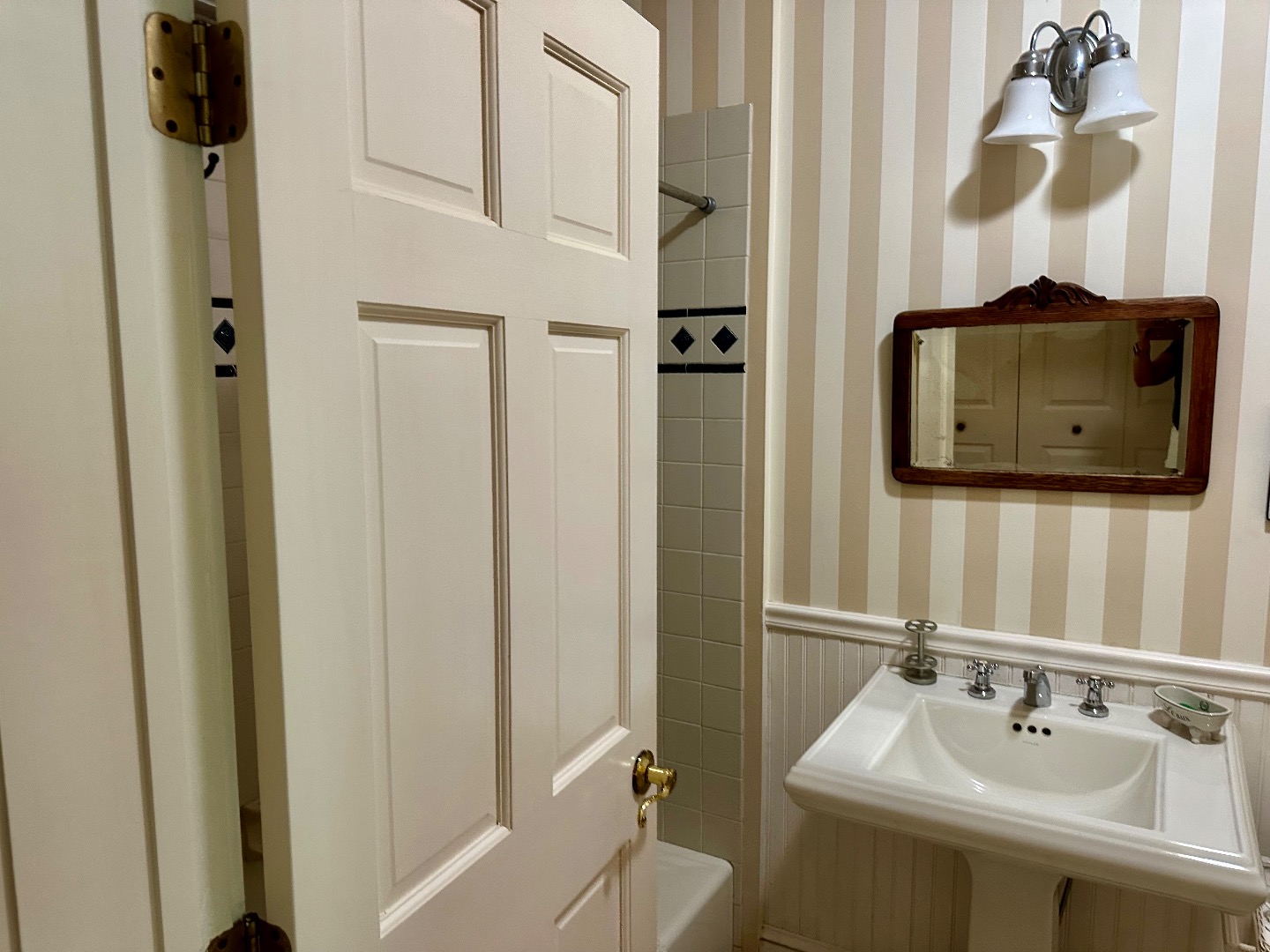 248 Pond Road West Tisbury, MA 02568 - Photo 22 of 34 a bathroom with a sink and a mirror