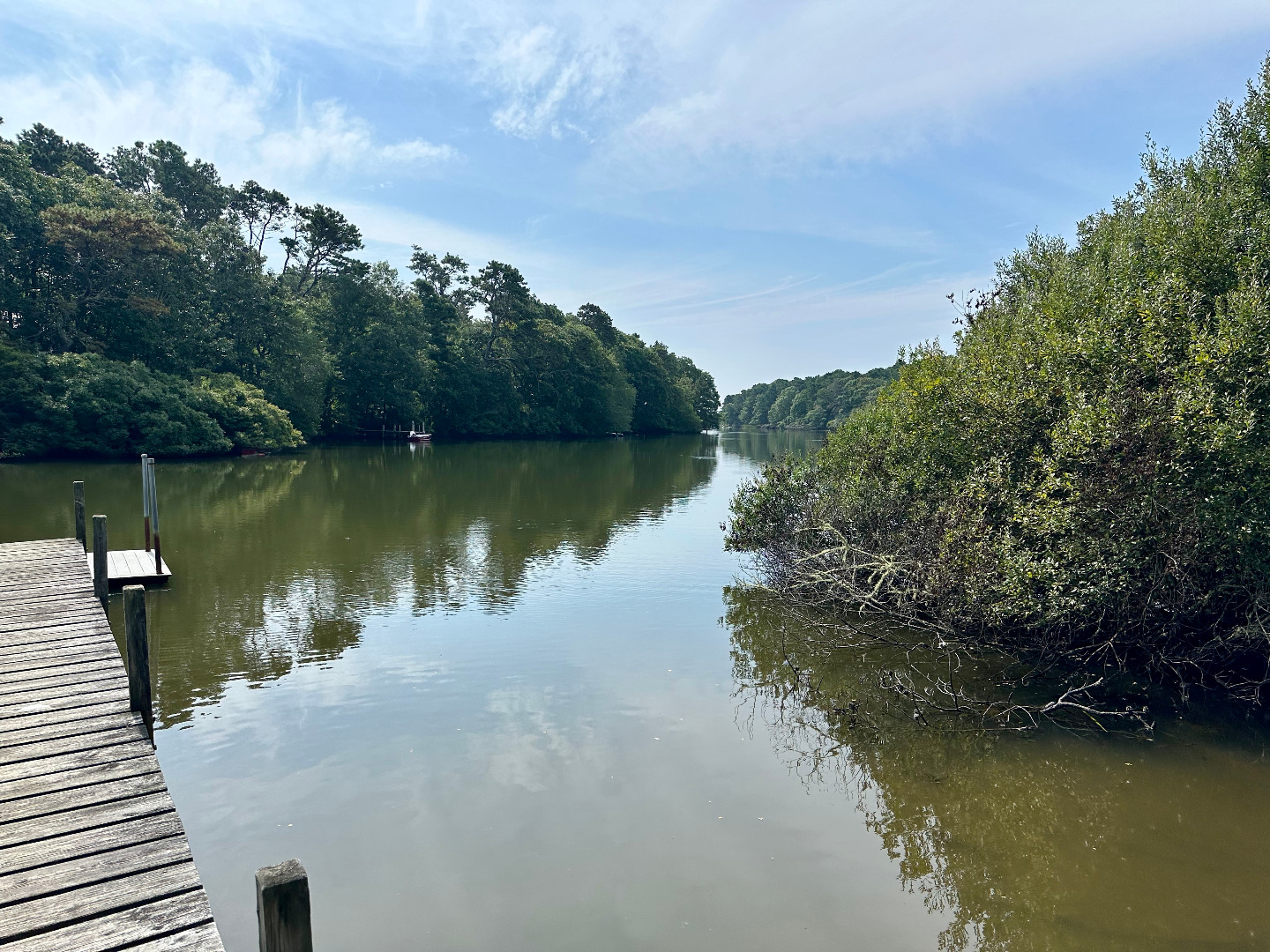 248 Pond Road West Tisbury, MA 02568 - Photo 3 of 34 a view of a lake with a mountain in the background