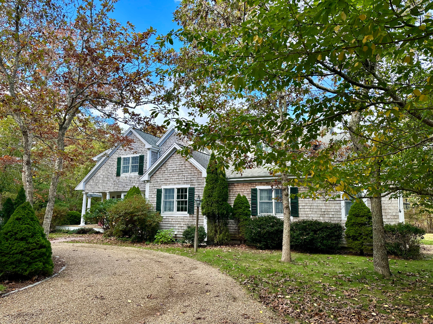 248 Pond Road West Tisbury, MA 02568 - Photo 4 of 34 a front view of a house with garden