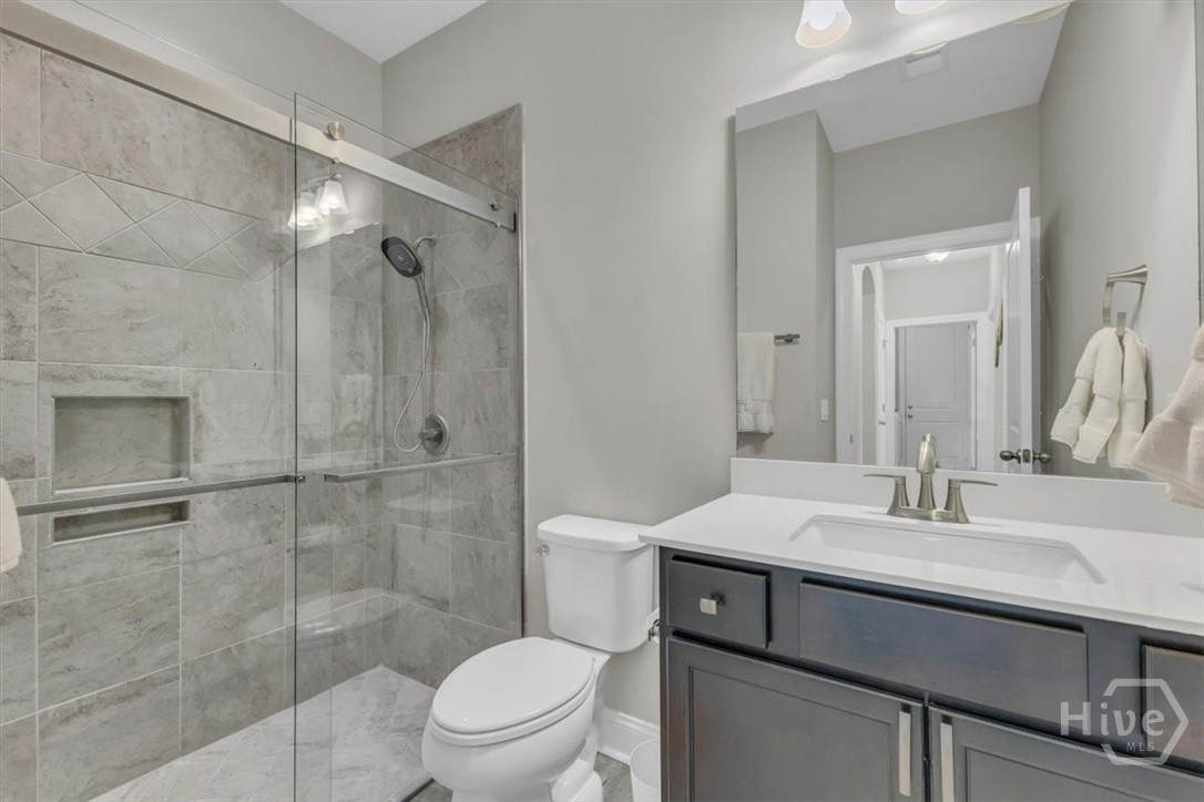 291 McQueen Drive Pooler, GA 31322 - Photo 35 of 57 BATHROOM 2 WITH CUSTOM TILED SHOWER