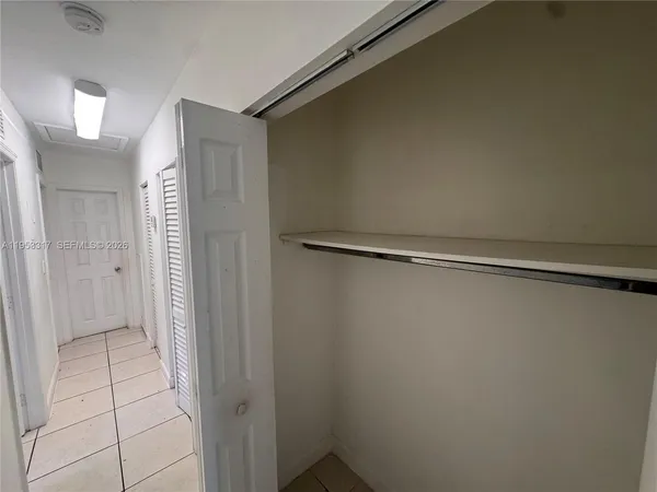 a view of closet area